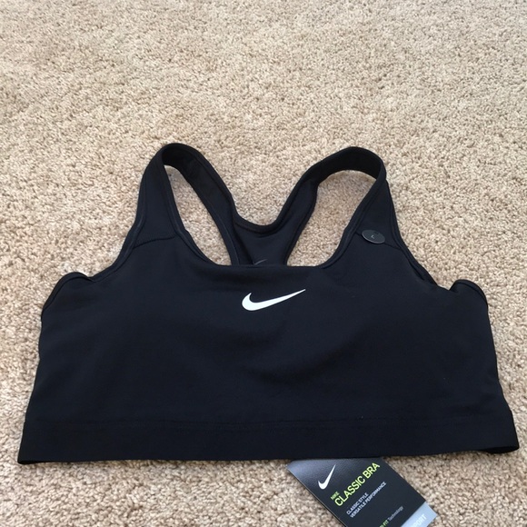 Nike Other - NWT! Nike black large medium support sports bra.